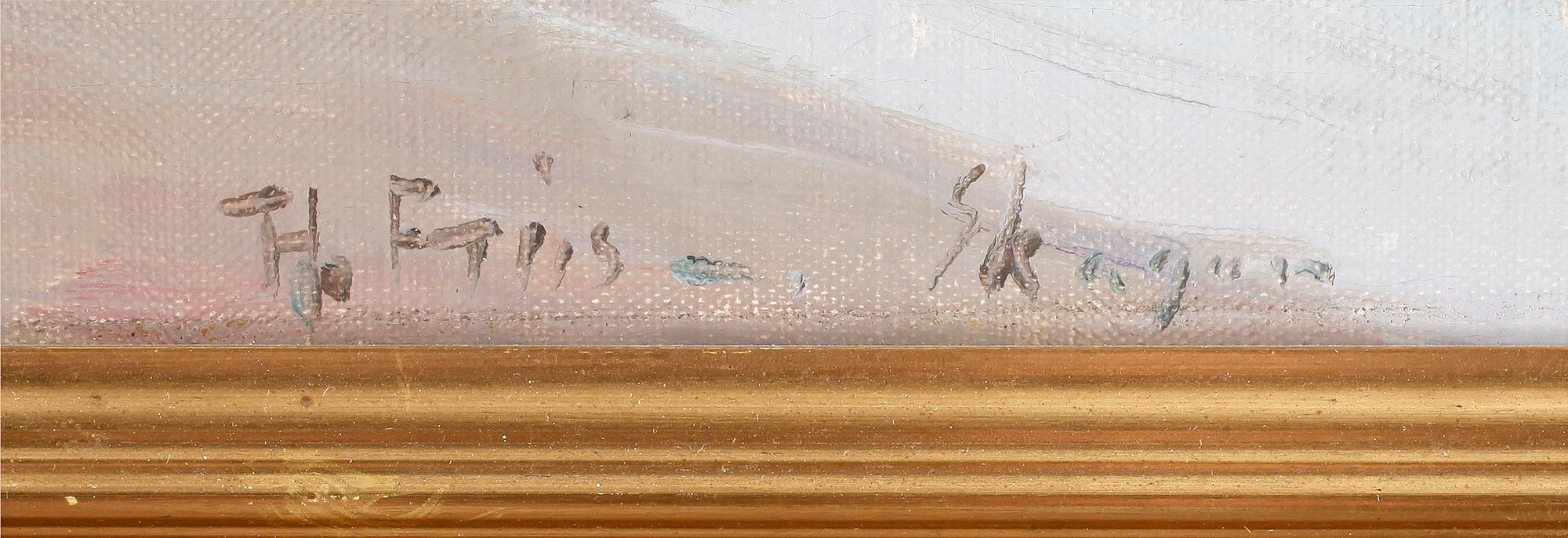 THEODOR FRIIS. Olja på duk. Signerad TH Friis Skagen.