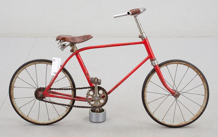 CYCKEL, metall,  "Modell de luxe",1950-tal.