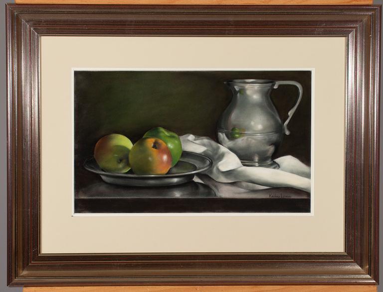 KATHY LONG, pastell, signerad.