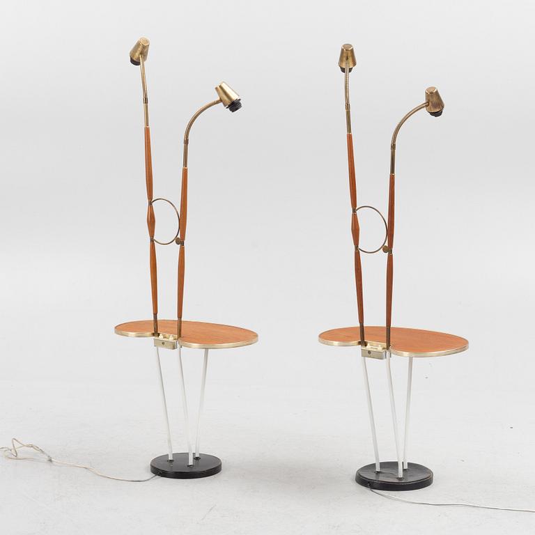 A pair of 1950's floor lamps.