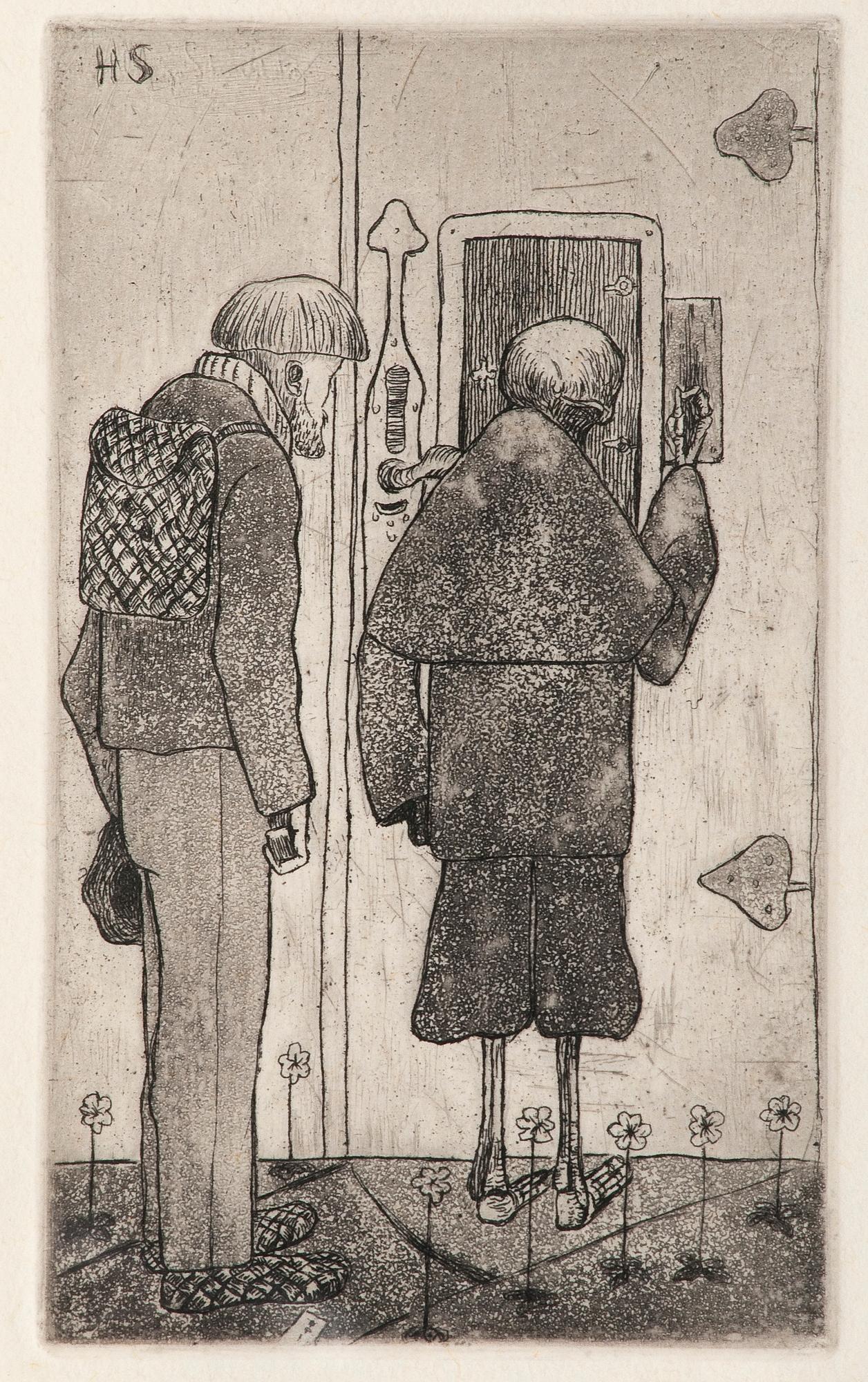 Hugo Simberg, TALONPOIKA JA KUOLEMA TAIVAAN PORTILLA.