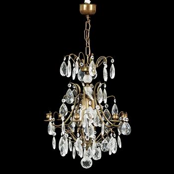 LJUSKRONA, barockstil, 1900-talets andra hälft. Höjd ca 60 cm.