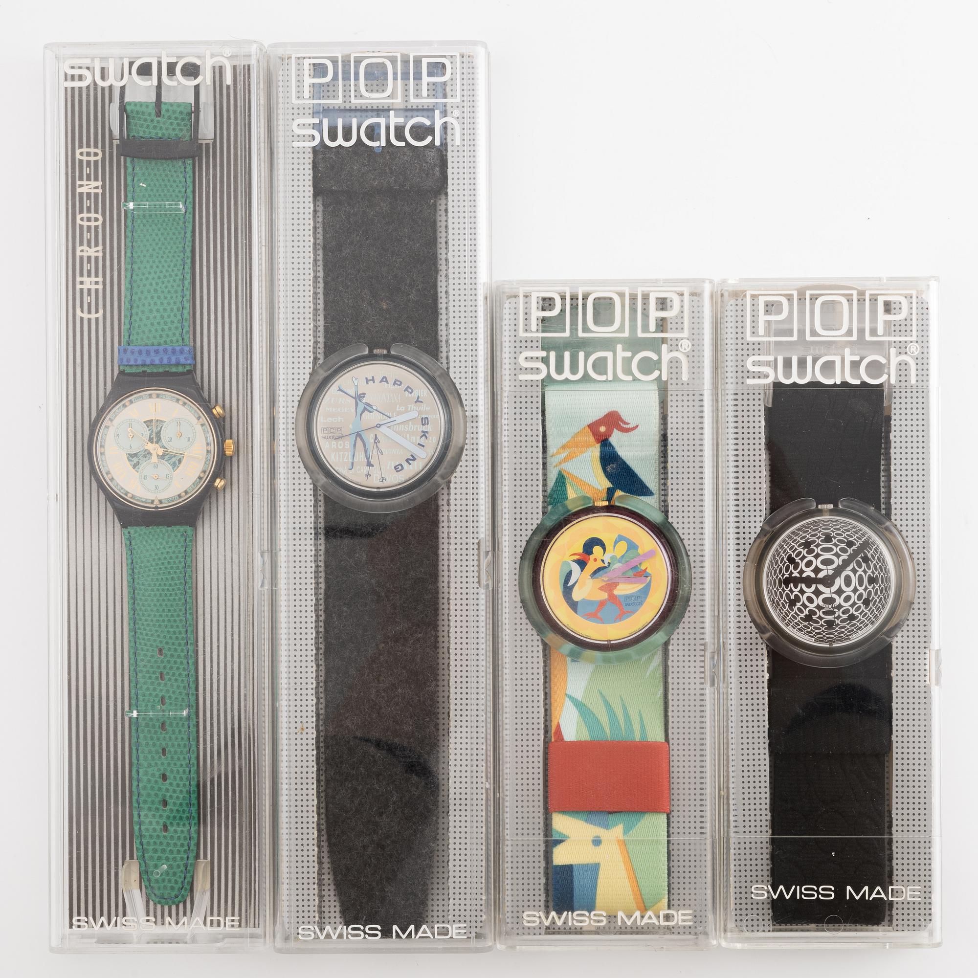 18 Swatch Watches, "No Reserve".