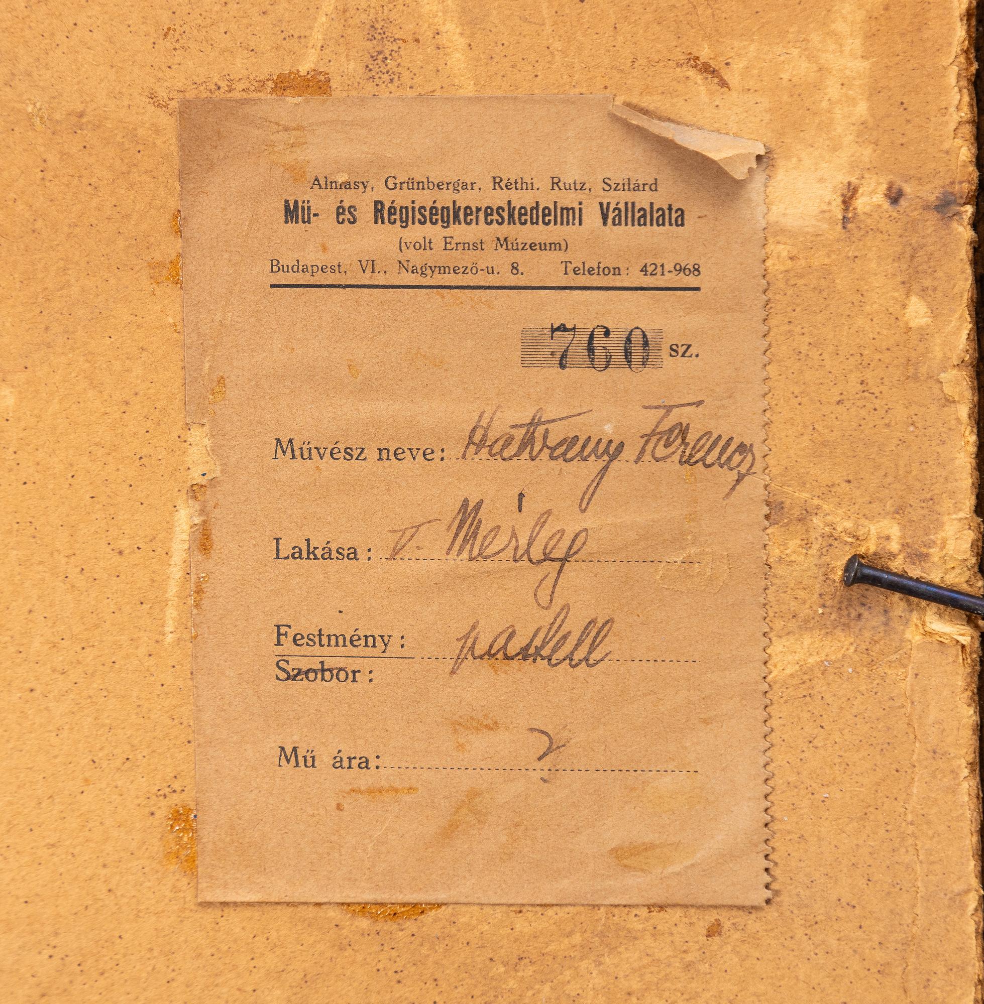 Báró Hatvany Ferenc, Modell.
