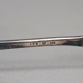ÄGGSERVIS, nysilver, Otto Lindberg, Stockholm, 1900-talets början.