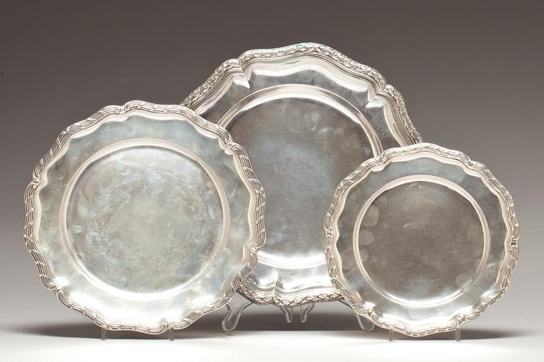 FAT, 3 st, silver. Total vikt ca 940 g.