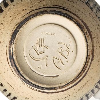 Anders Bruno Liljefors, a stoneware vase, Gustavsberg Studio, 1952.