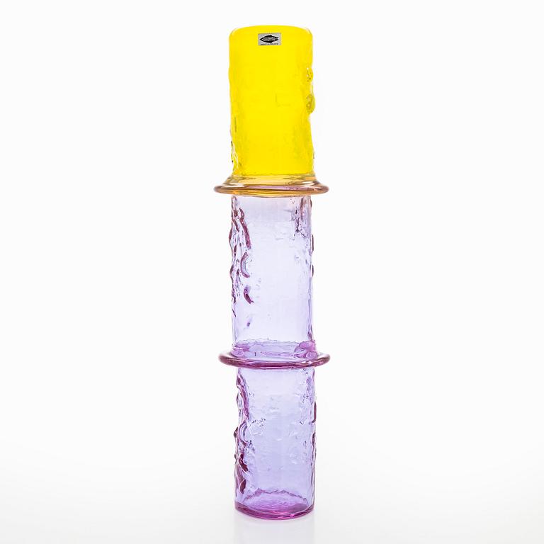 Oiva Toikka, vas, "Bambu", signerad Oiva Toikka, Nuutajärvi Notsjö.