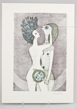 MAX WALTER SVANBERG, 3 st, grafiska blad samt BOK, 1900-talets andra hälft.