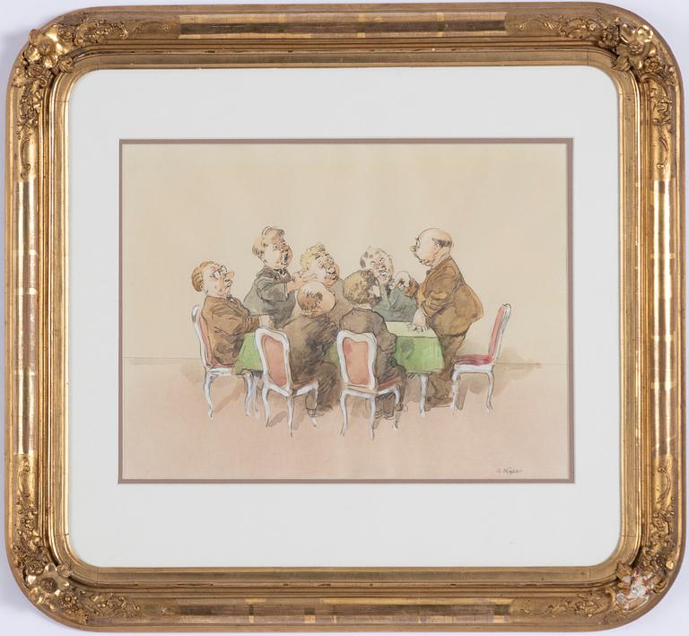 Robert Högfeldt, Animated discussion.