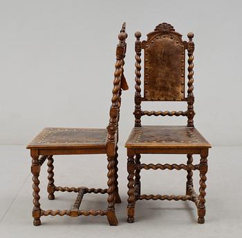 STOLAR, ett par, nybarock, 1800-talets slut.