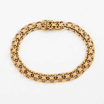 Bracelet. 18K gold, x-link.