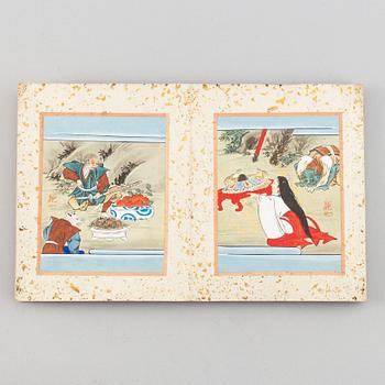 A Japanese illustrate album by unknown artist, early 20th Century.