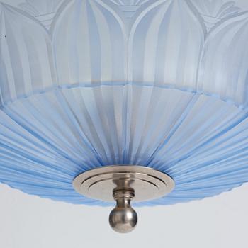 Simon Gate, & Erik Tidstrand, a ceiling lamp, model "26268 / GD. 5.", Nordiska Kompaniet and Orrefors, executed ca 1926.