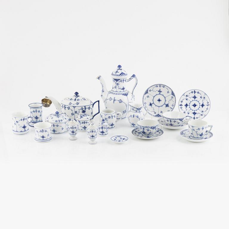 An 37-piece 'Musselmalet' porcelain service, Royal Copenhagen, Denmark.