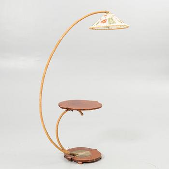 Floor lamp, swan-neck model, first half of the 20th century.