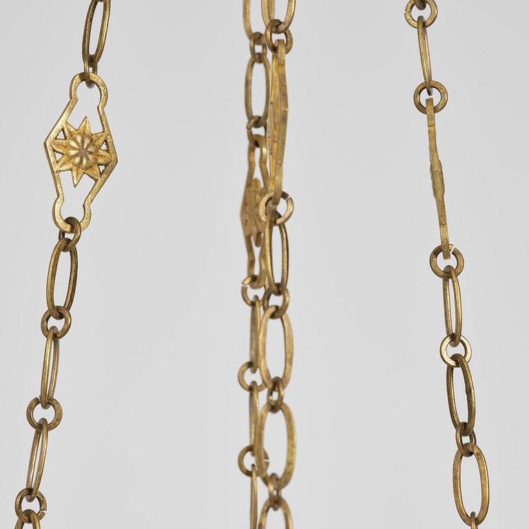 Ampel. för åtta ljus, Frankrike, 1800-talets första hälft, Empire.