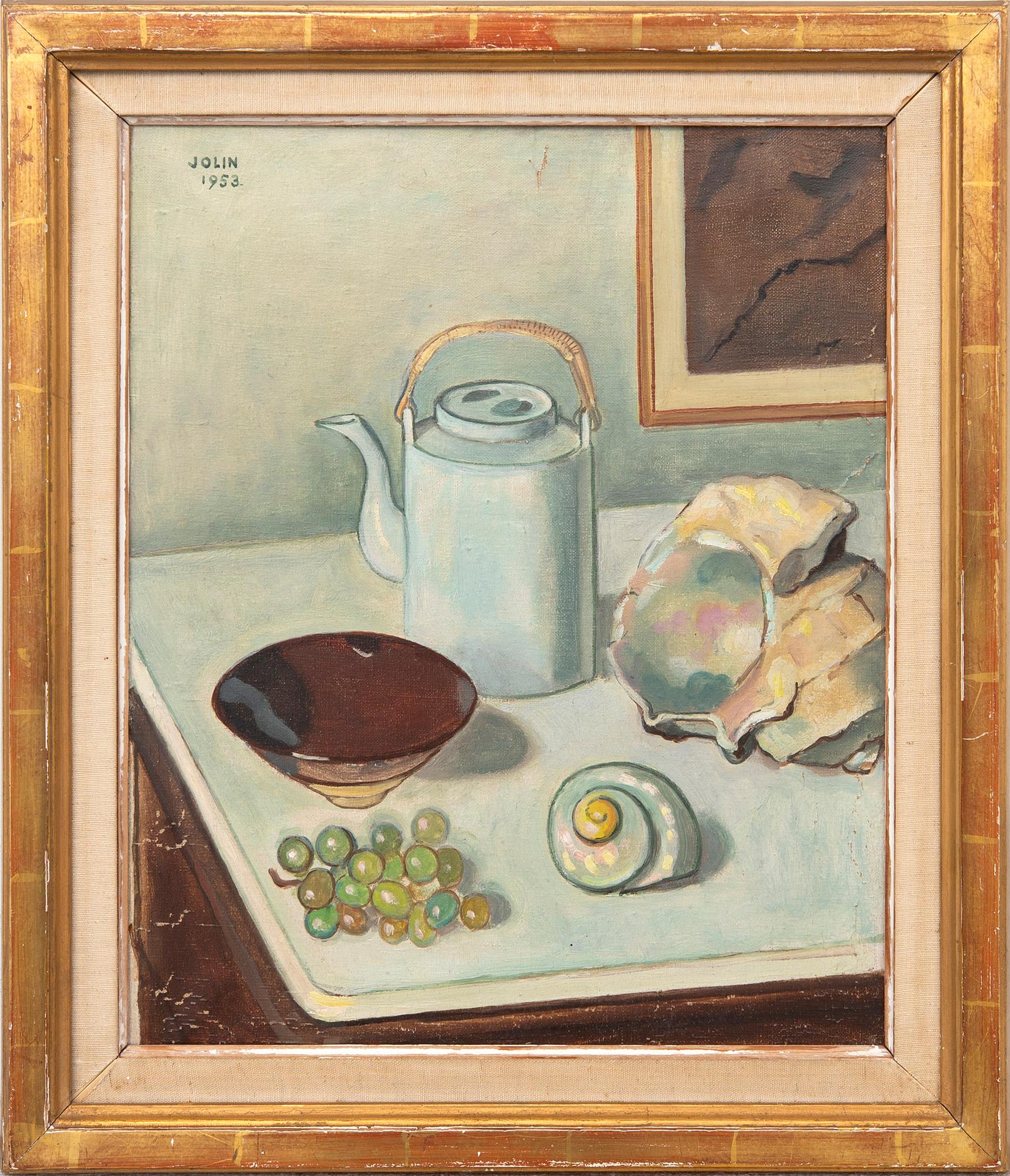 Einar Jolin, still life with teapot, 1953.