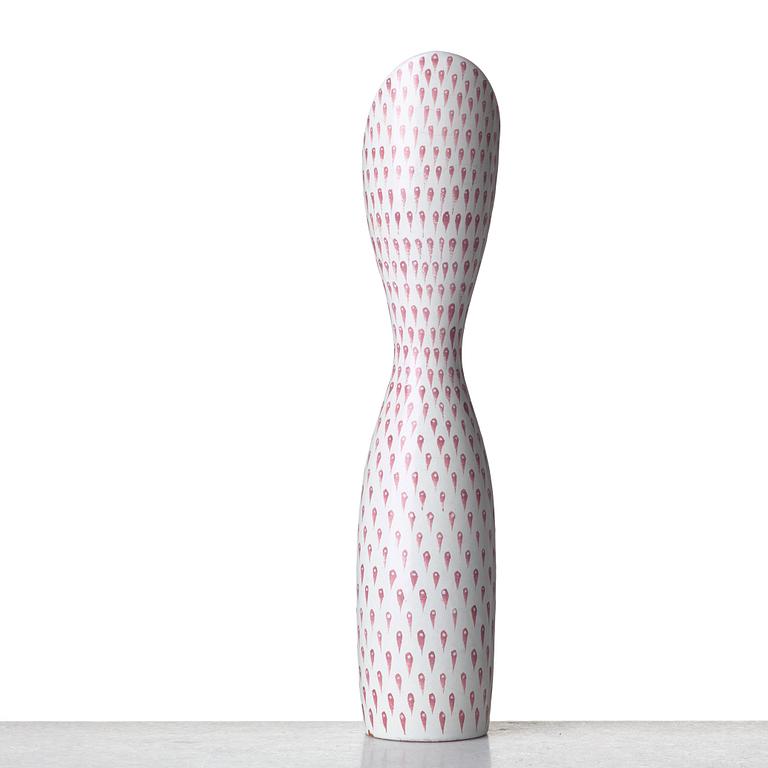 Stig Lindberg, a faience vase, Gustavsberg studio; Sweden 1951.