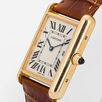 CARTIER, Tank, wristwatch, 25,5 x 25,5 (33,5) mm.