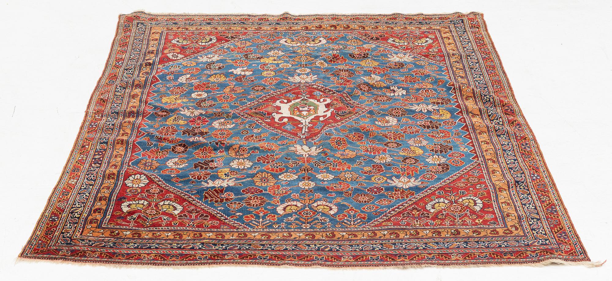 Matta, antik Qashqai, ca 195 x 127 cm.