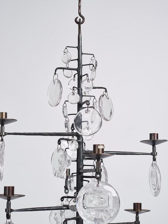 Erik Höglund, a sixteen light chandelier, Boda, Sweden.