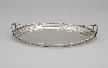 317. A Russian silver tray, 1809.