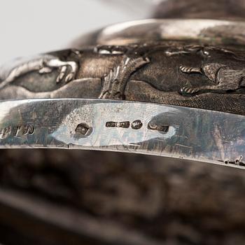 A silver bowl, Cambodia.