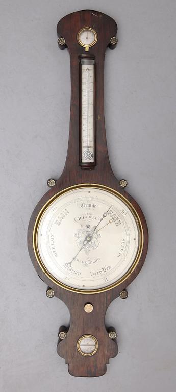 BAROMETER, R Howse, Marlboro, England, 1800-talets andra hälft.