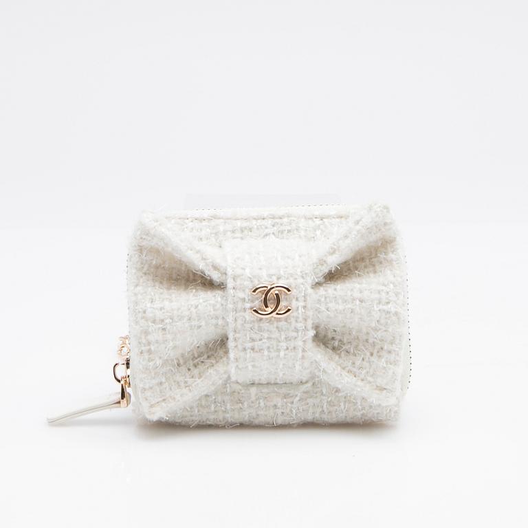 Chanel, bag, Mini Bouclé Bow Bag.