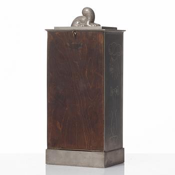 Nils Fougstedt, a pewter table clock, Svenskt Tenn, Sweden 1925.