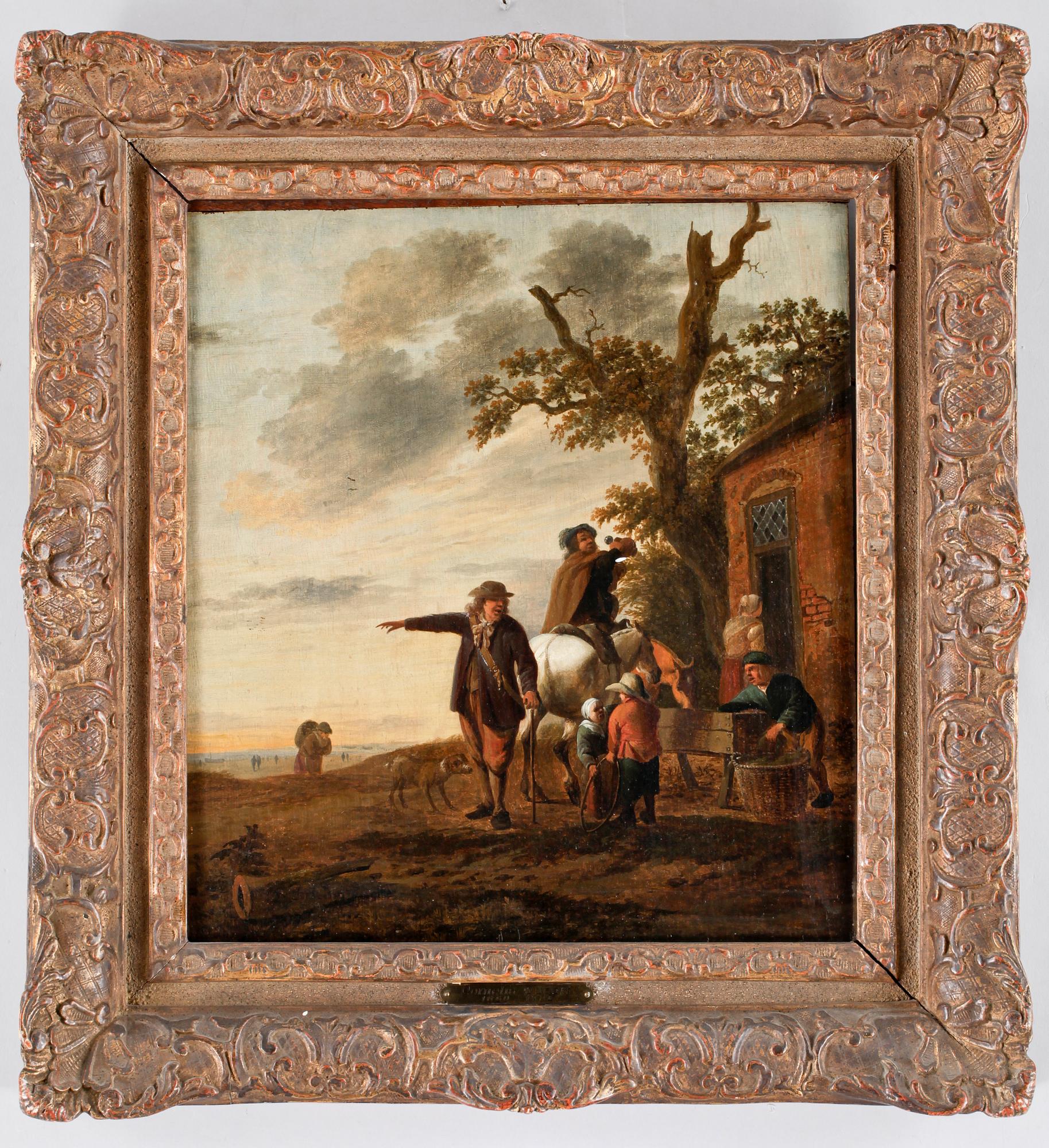 CORNELIS DUSART. Olja på pannå.