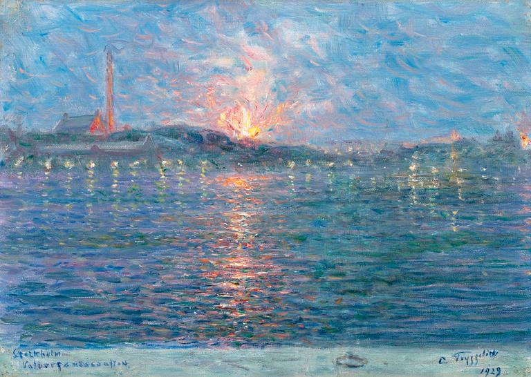 Erik Tryggelin, "Valborgsmässoafton, Stockholm".