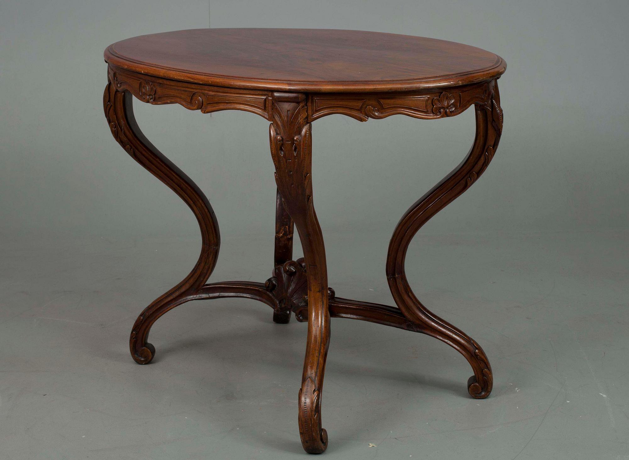 BORD, nyrokoko-stil, 1800-talets slut.