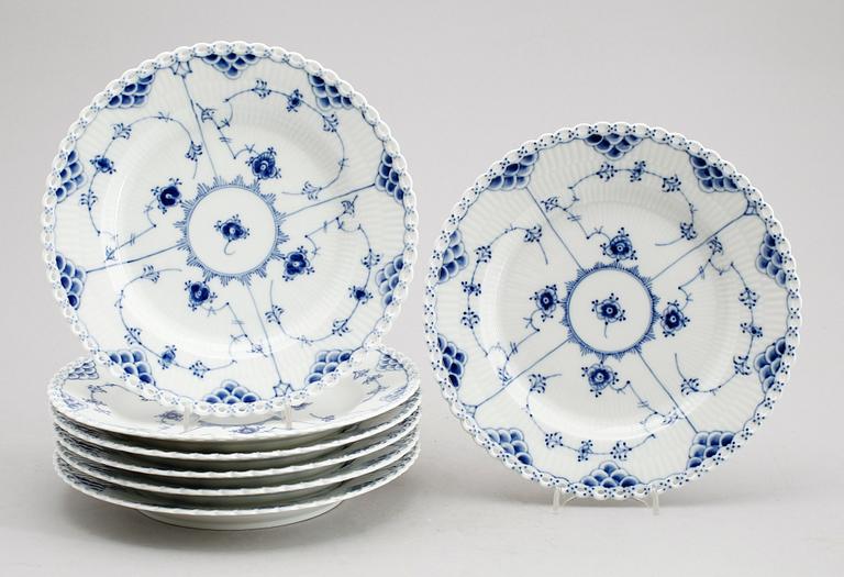 MATTALLRIKAR, 7 st, porslin, Royal Copenhagen.