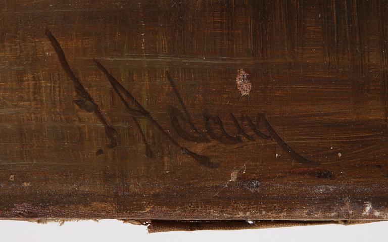 JOSEPH ADAM, tillskr, olja på duk, sign.