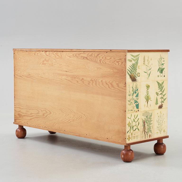 A Josef Frank 'Flora' chest of drawers, Svenskt Tenn, model 1050.