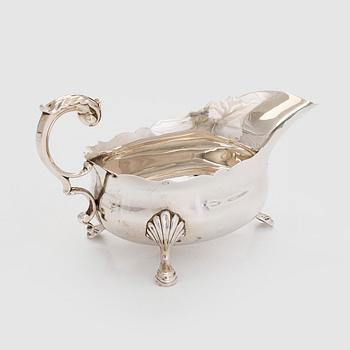 Såsbåt, sterling silver, Henry Hodson Plante, London England 1922.