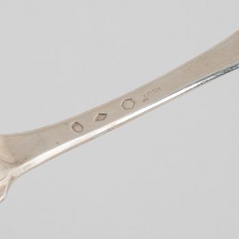 Bestick, 15 st, silver, 1800-1900-tal.