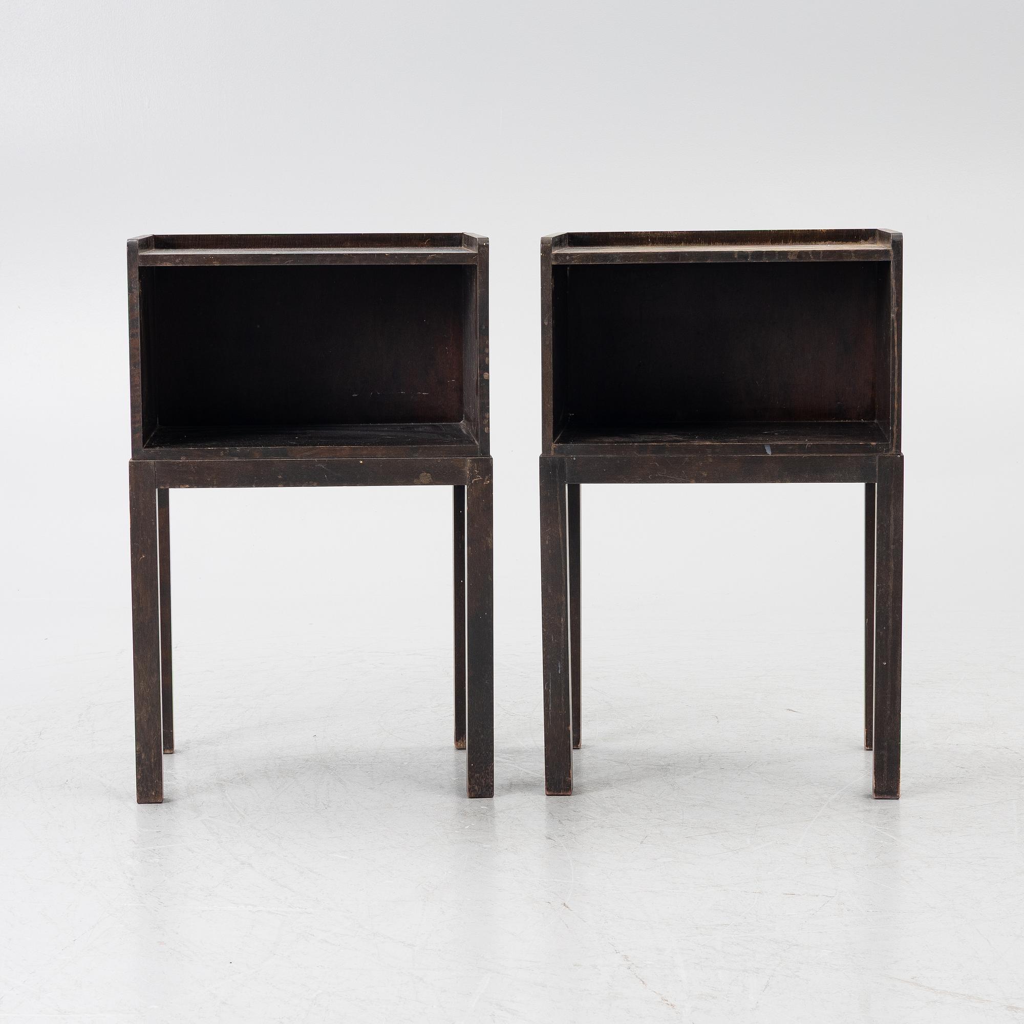 Axel Einar Hjorth, a pair of 'Typenko' bedside tables, Nordiska Kompaniet, 1933.