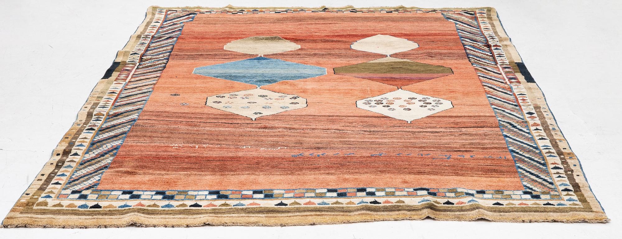 A so-called Gabbeh carpet, c. 290 x 235 cm.