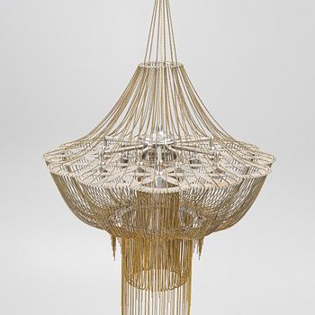 Adam Hoets & Sian Eliot, taklampa, "Flower of Life", Willow Lamp, Sydafrika, samtida.