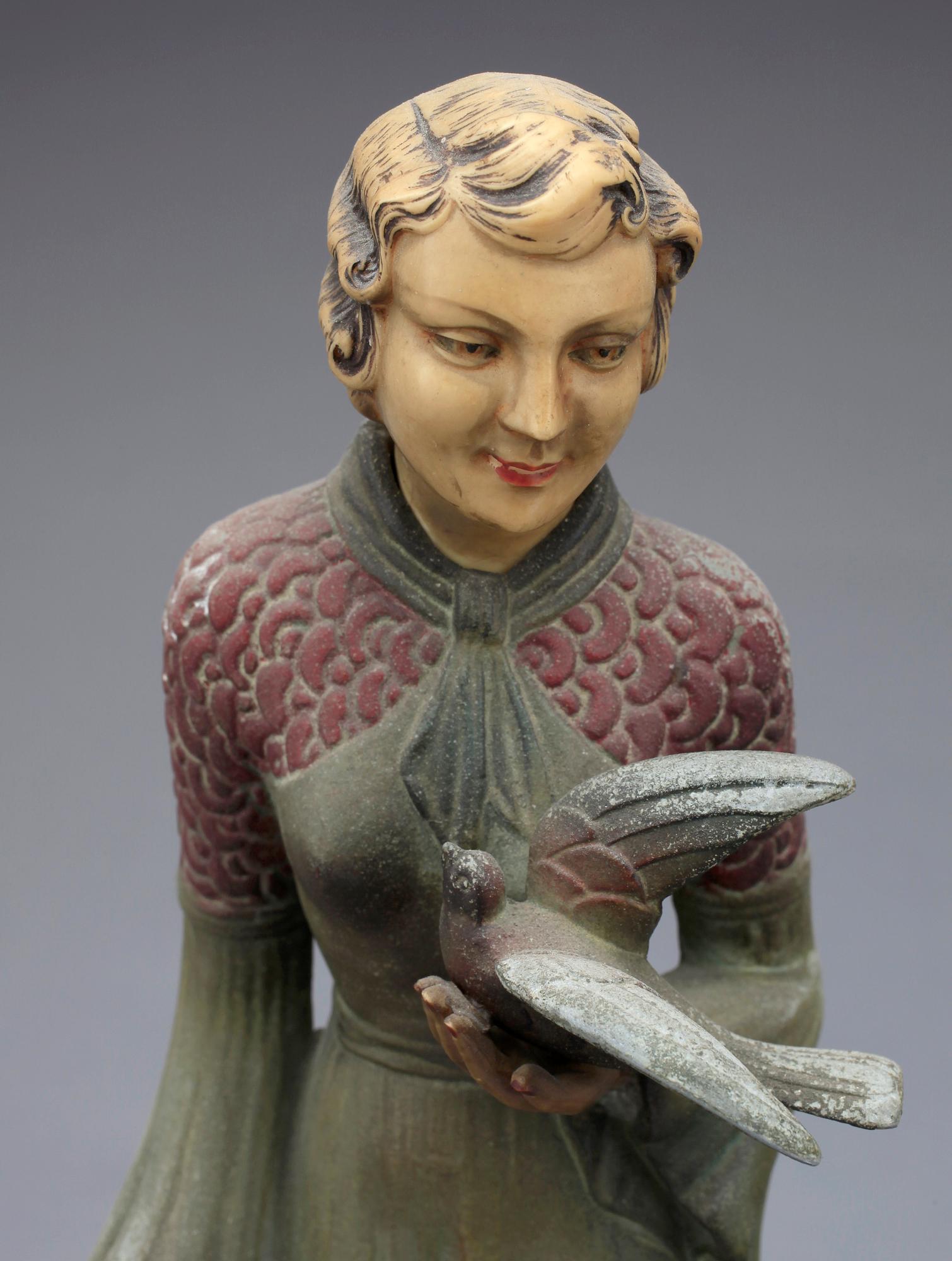 SKULPTUR, art deco/art deco-stil, 1900-tal.