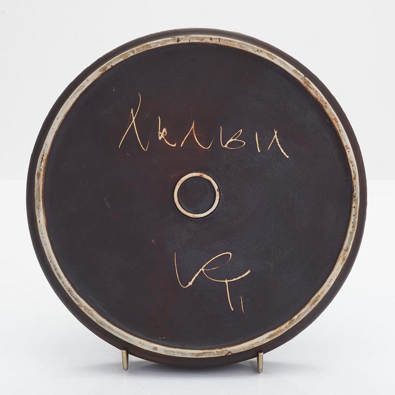 Raija Tuumi, a ceramic dish, signed RT ARABIA.