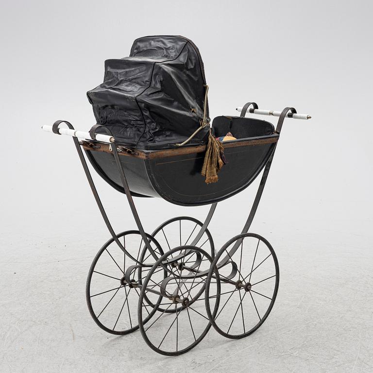 Doll's pram, first half of the 20th century.