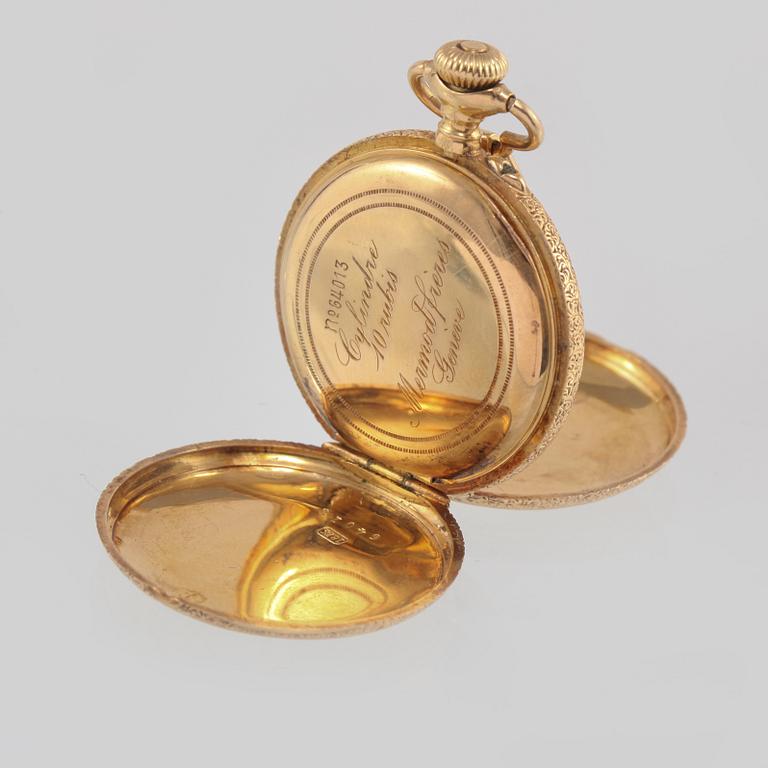 FICKUR, 18K guld, Mermod Frères, Geneve, Schweiz. Vikt 19,9 gram.