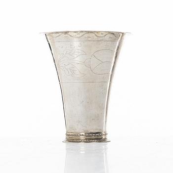 Johan Wennerwall, bägare, silver, Göteborg 1761.