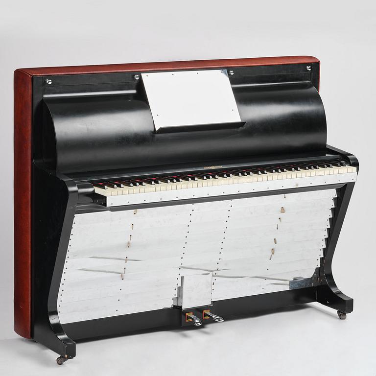Poul Henningsen, a "PH Upright Piano", executed by Andreas Christensen, Denmark, 1940s.