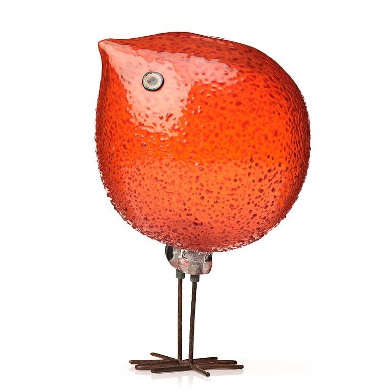 Alessandro Pianon, a "Pulcino" glass bird, Vistosi, Italy 1960's.