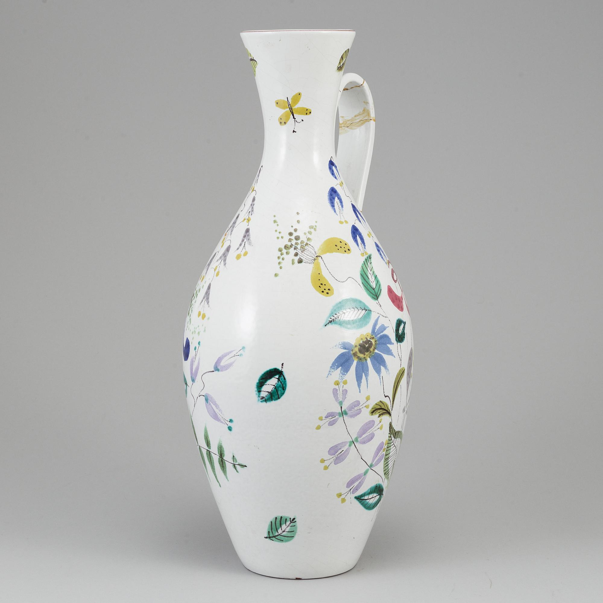 STIG LINDBERG, vas, fajans, Gustavsberg studio.